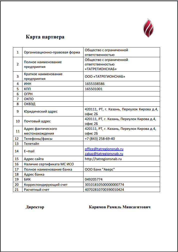 Что значит карта партнера